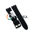 Каучуковый ремешок для часов Swatch SUO черный RKS-010 - 1